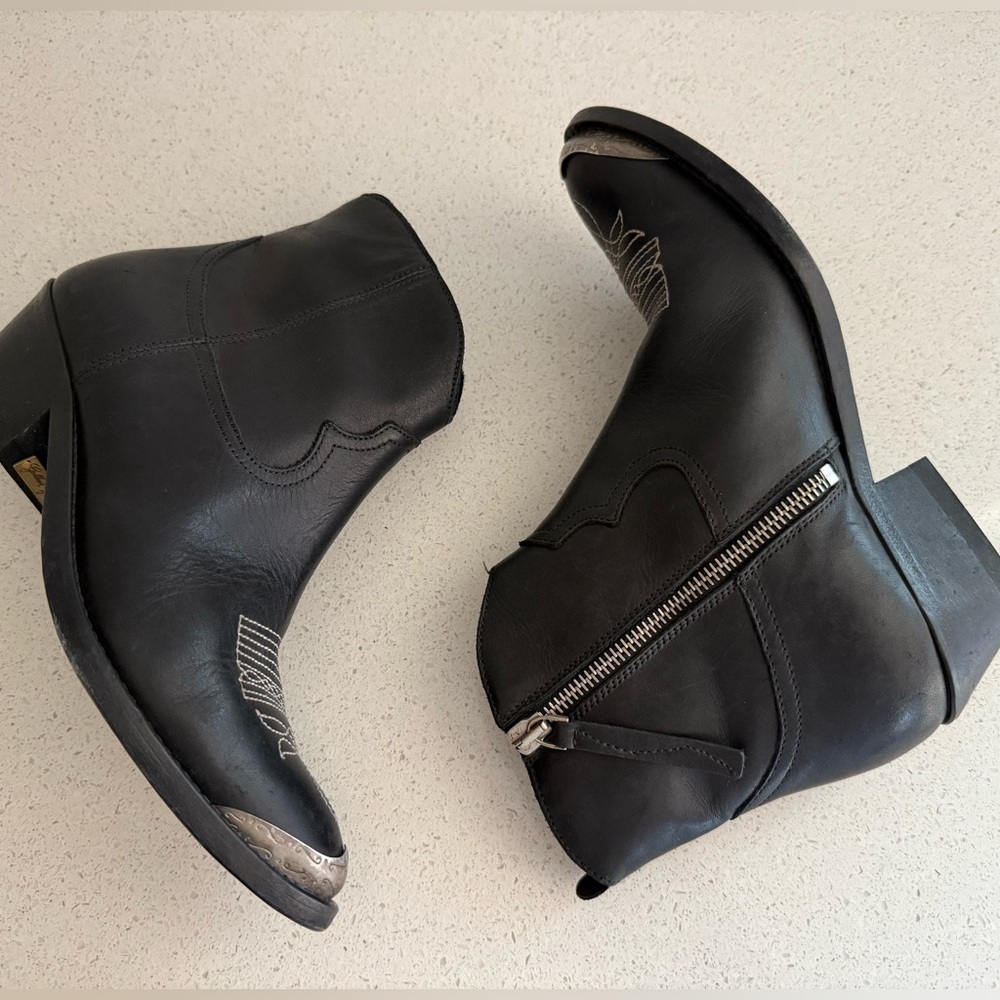 Golden Goose Young Western Boots Black Leather Size EU 36 US 6 - Picture 6 of 8